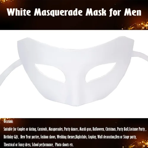 Vista 4 de IETANG - Máscara veneciana para parejas, accesorio de disfraz de fiesta.