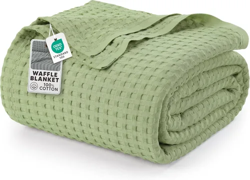 Vista 26 de Utopia Bedding Manta de Waffle Negra de Algodón 100% 300 GSM [King - 90x108 Pulgadas] Manta de Cama Suave Ligera Transpirable para Todas