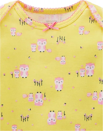 Vista 3 de Simple Joys by Carters Baby Girls Long-Sleeve Bodysuit Pack of 5