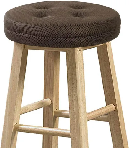 Vista 12 de baibu Cojines de taburete de bar, súper transpirables, redondos, para taburete, color negro, 12 pulgadas, solo un cojín