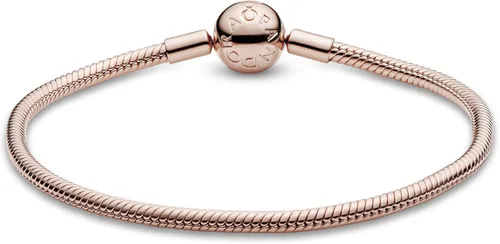 Vista 2 de Pandora - Brazalete de serpiente, brazalete con dijes, joyería Smooth Moments