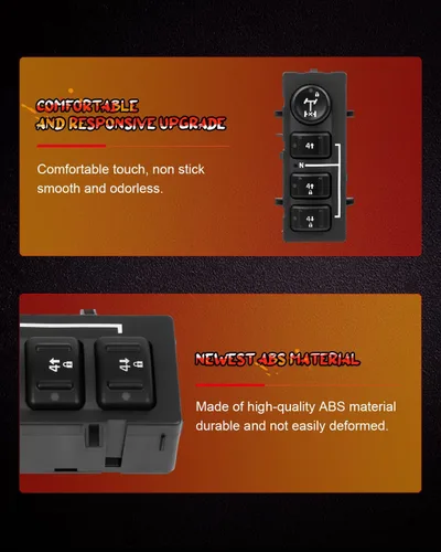 Vista 4 de CCIYU Interruptor selector de caja de transferencia 4X4 compatible con Hummer H2 2003-2007 Reemplaza 19259310, interruptor del controlador de rueda