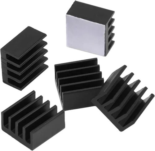 Vista 5 de Easycargo Kit de disipador térmico Raspberry Pi 4 de aluminio + cobre + 3M 8810 cinta adhesiva conductora térmica para enfriar Raspberry Pi 4 B