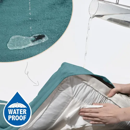 Vista 228 de Comfort Expression Cama ortopédica para perros extra grandes de 45 x 35 pulgadas, cama para mascotas XL de espuma tipo caja de huevos impermeable