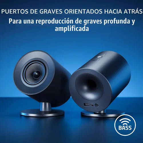 Vista 5 de Razer Nommo V2 X - Altavoces para juegos para PC PS4 PS5, THX Spatial Audio