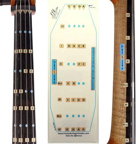 Vista 6 de Fantástica guía de dedos para violonchelos, accesorios de música para instrumentos de cuerda, calcomanías para diapasón y diapasón para aprender
