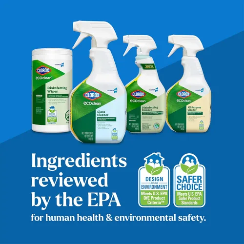 Vista 8 de Clorox Pro Clorox EcoClean - Botella de spray limpiador de vidrio, 32 onzas líquidas
