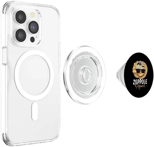 Vista 4 de Zeppole Squad Italian Sunglasses National Pastry Day Foodie PopSockets MagSafe PopGrip for iPhone