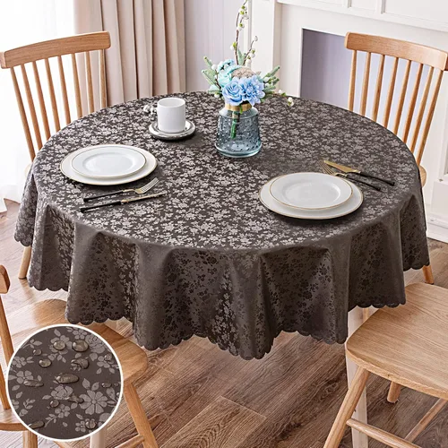 Vista 59 de Smiry Square Table Cloth, Waterproof Heavy Duty Vinyl Tablecloths, Wipeable Washable Table Cover for Kitchen and Dining Room (Baby Blue, 54" X 54")
