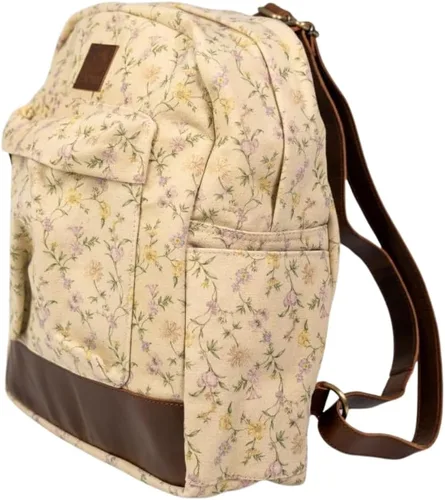 Women Bag Canvas Tote Bag for Women, Spacious Shoulder Handbag with Faux Leather Handles Travel Bag for Shopping