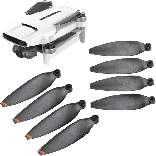 Vista 6 de Dilwe Juego de hélice de mini dron, 8 hélices de dron de bajo ruido, prueba de equilibrio dinámico, accesorios de repuesto de cuchillas de hélice