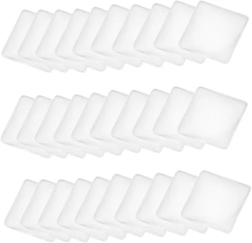 EXCEART 100 piezas de cabujones de cúpula de vidrio cuadrado con parte trasera plana de cristal transparente para foto colgante de joyería artesanal