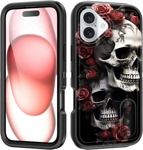 Vista 122 de Funda para iPhone Air con soporte integrado, a prueba de golpes, polvo y caídas, 3 capas, grado militar, funda protectora para iPhone Air de 6.5