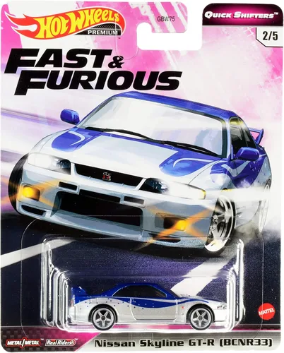 Hotwheels 2020 Premium Fast & Furious Quick Shifters 2/5 Nissan Skyline GT-R [BNR33]