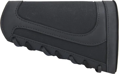 Vista 3 de Soporte de carcasa de pistola de cuero auténtico, extensión de almohadilla de retroceso de lona para escopetas y rifles