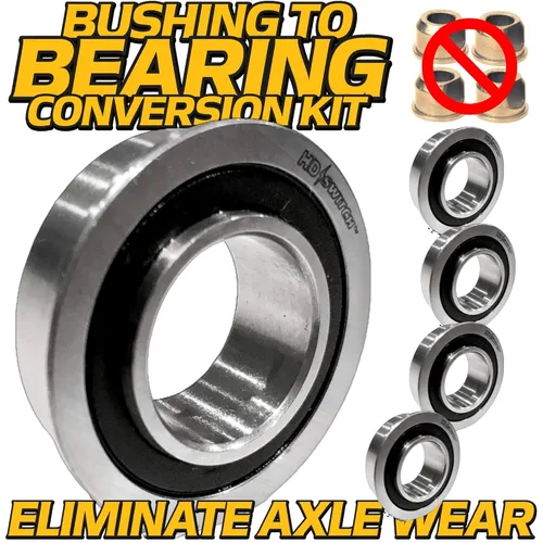 Vista 2 de Paquete de 4 unidades 532124959 HD Switch 124959 HD Switch - Kit de conversión de buje a rodamiento de rueda delantera, compatible con tractores