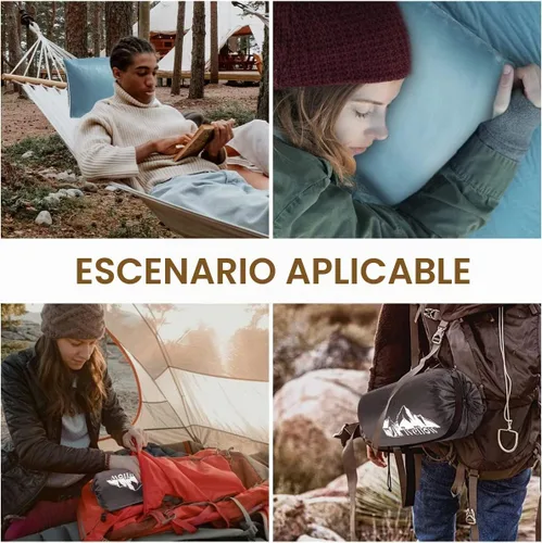 Vista 7 de Ivellow Almohada de viaje de espuma viscoelástica, pequeña almohada