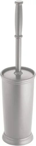 Vista 9 de mDesign Cepillo de Inodoro y Soporte - Cepillo de Baño Cubierto - Limpiador de Inodoro en Pie en Soporte Moderno - Cepillo de Limpieza Profunda