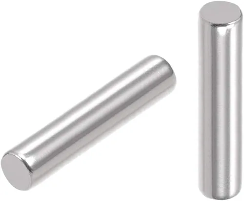 Vista 10 de uxcell 100 clavijas de acero inoxidable 304 de 0.059 in x 0.472 in, estantes de soporte, color plateado