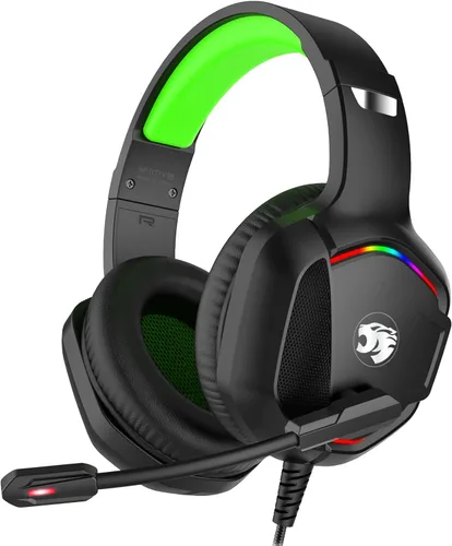 Vista 13 de IMYB A36 Auriculares para juegos con micrófono estéreo para PC, PS5, Xbox Negro