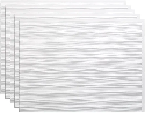 Vista 33 de FASÄDE Ripple - Panel decorativo de vinilo decorativo para salpicaduras de 18 x 24 pulgadas en plata argente (paquete de 5)