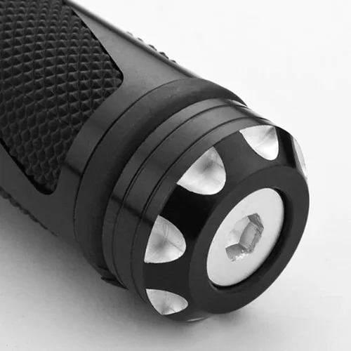 Vista 2 de 7/8" empuñaduras de gel de goma de aluminio para manillar de bicicletas deportivas de motocicleta Negro