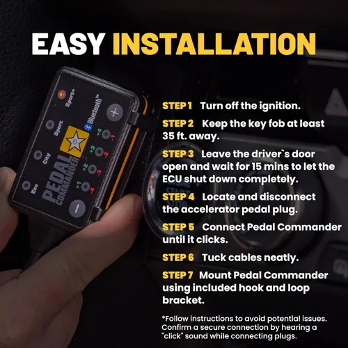 Vista 6 de PEDAL COMMANDER para Chrysler Pacifica 2017+ Regulador de respuesta del acelerador - Plug-and-Play, 4 modos de conducción, control de aplicaciones