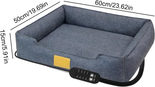 Vista 2 de Dog Heating Pad, USB Powered 4 Temp with Timer, Pet Heating Pads for Dogs Cats, for Fabric Material, Soft Comfortable Feature, Adjustable