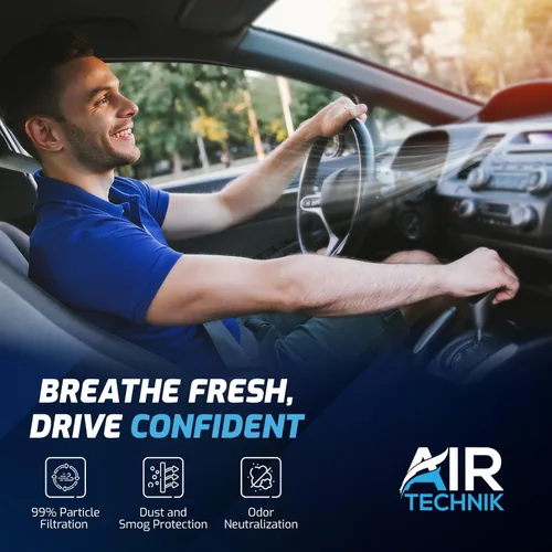 Vista 2 de AirTechnik CF10547 - Filtro de aire de cabina con carbón activado Compatible con Ford Edge 2007-2015 /Lincoln MKX 2007-2010 y 2011-2018