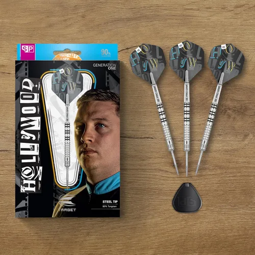 Vista 6 de Target Juego de dardos Chris Dobey G1 24G 90% tungsteno punta de acero punta de acero