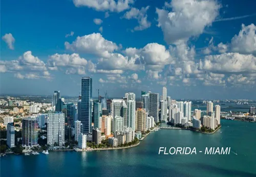 Vista 14 de Imanes para refrigerador de Florida USA United States (1 pieza, estilo: Delray Beach #FL116)
