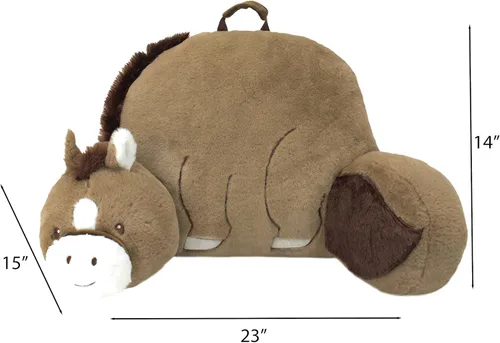 Vista 2 de Aterrizaje Suave Rincones de anidación Respaldo de personaje premium con asa de transporte y bolsillo trasero - Cabello