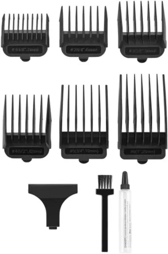 Vista 6 de Oster Kit profesional de corte de cabello combinado que incluye cortaúñas ajustables Craftsman y Ace Mini Trimmer T Blade Clipper Finisher