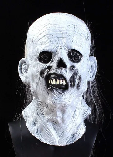 Vista 2 de RAPGET Máscara de zombi - Máscara de látex espeluznante de látex para fiesta de Halloween