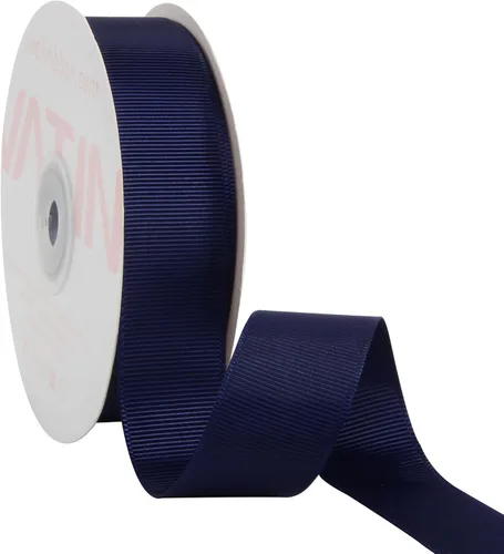 Vista 188 de VATIN Cinta de Grogrén Negra, 1-1/2" x 50 Yardas Continuas, Cinta de Grogrén de Poliéster Negra, Usar para Lazos de Bricolaje, Accesorios