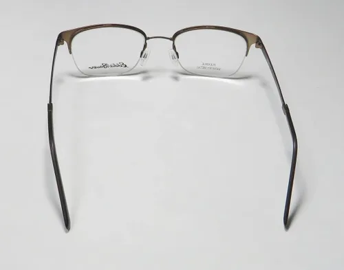 Vista 5 de Eddie Bauer 32005 - Lentes ovalados de media montura para hombre (50-20-145, marrón), Marrón