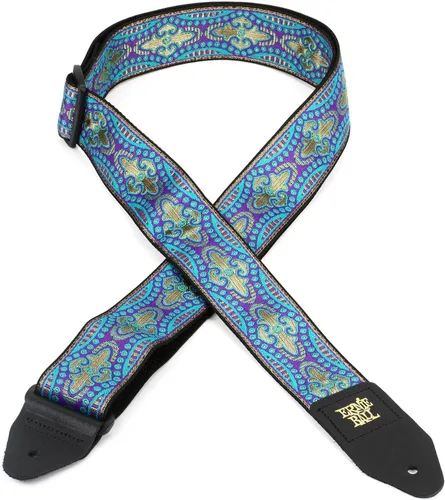 Vista 33 de Ernie Ball Correa de guitarra Jacquard, azul Albuquerque (P04609)