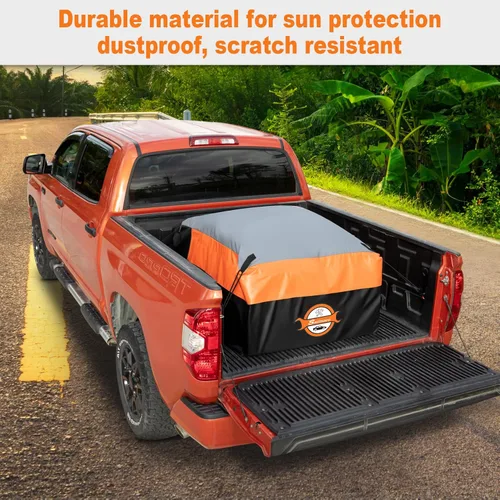 Vista 7 de Sailnovo Bolsa de carga para caja de camión, bolsa de carga impermeable de 26 pies cúbicos para caja de camión, bolsa de carga de PVC resistente
