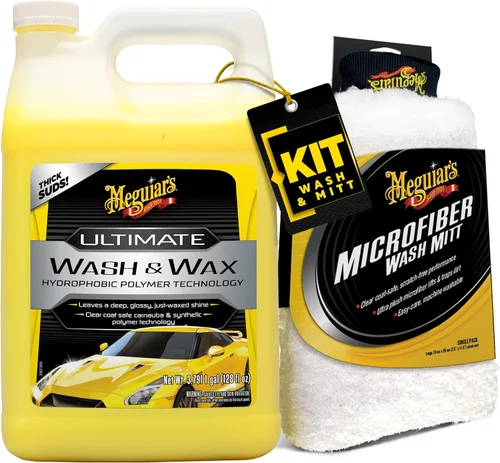 Meguiar's Paquete de lavado de autos – 1 galón Ultimate Wash & Wax