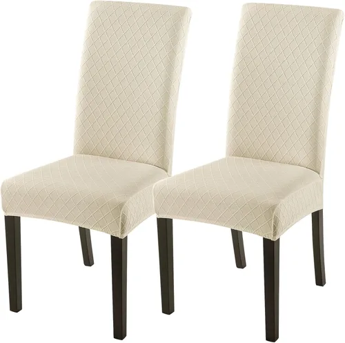 Vista 49 de SearchI Juego de 2 fundas elásticas para sillas Parsons de comedor, fundas elásticas con estampado de elastano, extraíbles, lavables, fundas