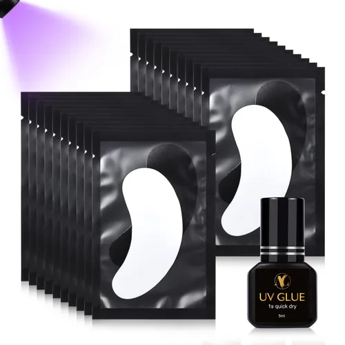 Vista 13 de Pegamento de pestañas sin ciano, impermeable, 8 semanas de largo, pegamento individual para pestañas, resistente al aceite, adhesivo para pestañas