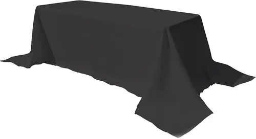 Vista 28 de GEFEII Servilletas de tela de poliéster sólido de 18 x 18 pulgadas para mantel rectangular redondo y cuadrado para boda, fiesta, restaurante