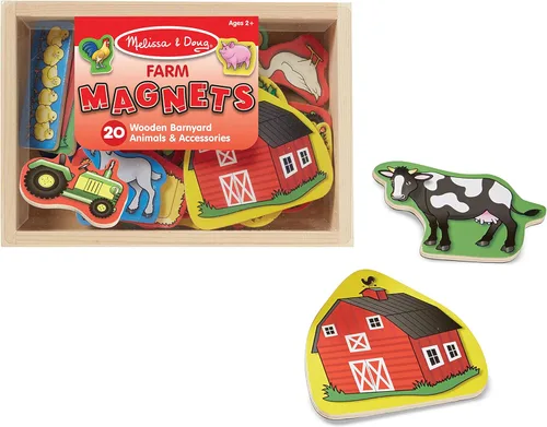 20 imanes de madera Melissa & Doug
