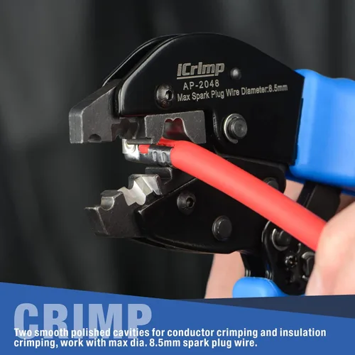 Vista 6 de iCrimp Crimpadora de conector de bujía de trinquete para cables de encendido y cables de bujía Diámetro máximo 0.335 in