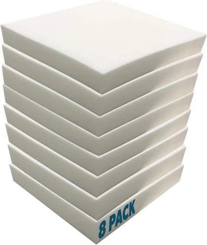 Vista 5 de Foamma Espuma viscoelástica de gel de 4 x 24 x 24 pulgadas con base de alta densidad, alivio de presión de enfriamiento, relleno de cojín para sofás