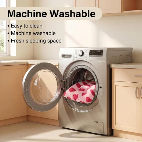 Vista 6 de Puppy Crate Bed Washable Small for Small Dogs Non Chewable Material XS 18 Inch Plush Washable Crate Mat for Cages Sofa Protecter