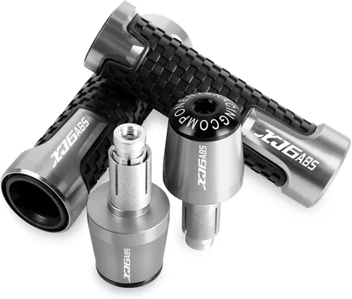 Vista 20 de Motocicleta para Y&AMAHA XJ6ABS XJ6 ABS 2009-2011 2012 2013 2014 2015 CNC Manillar de motocicleta Peso final Agarraderas extremos (color : azul)