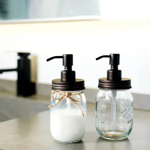 Vista 6 de Amolliar Dispensadores de jabón líquido Mason Jar