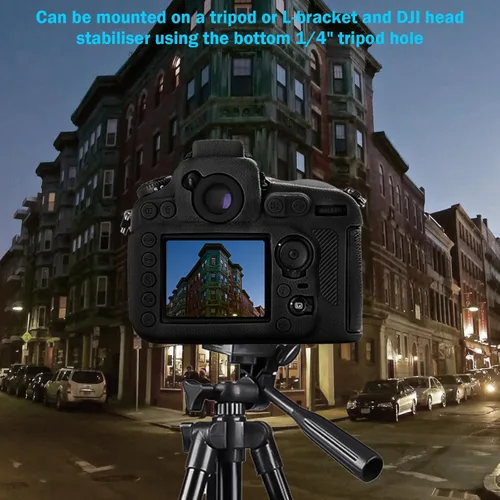 Vista 6 de Easy Hood Funda para cámara digital Nikon D810 D810A, superficie texturizada, carcasa de silicona suave antideslizante antiarañazos, protector