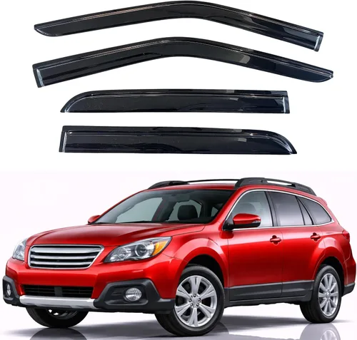 Vista 31 de KPY Protector de lluvia compatible con Toyota RAV4 1996-2000 (4 puertas), 4PC Visera de ventana Deflectores de ventilación de ventana lateral